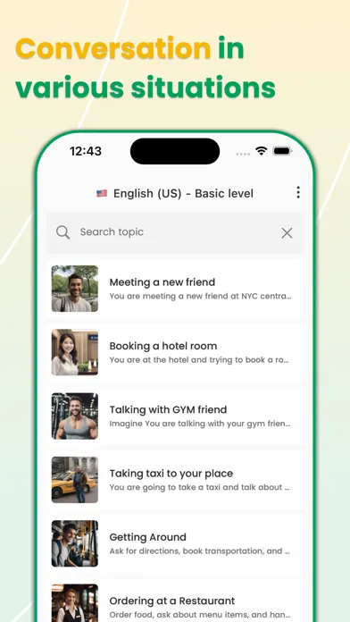 Zrzuty ekranu AI Learn Fluent Talks | OnMind