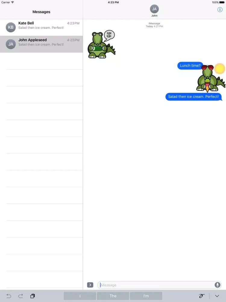 Ảnh chụp màn hình của DinoPet iPad 