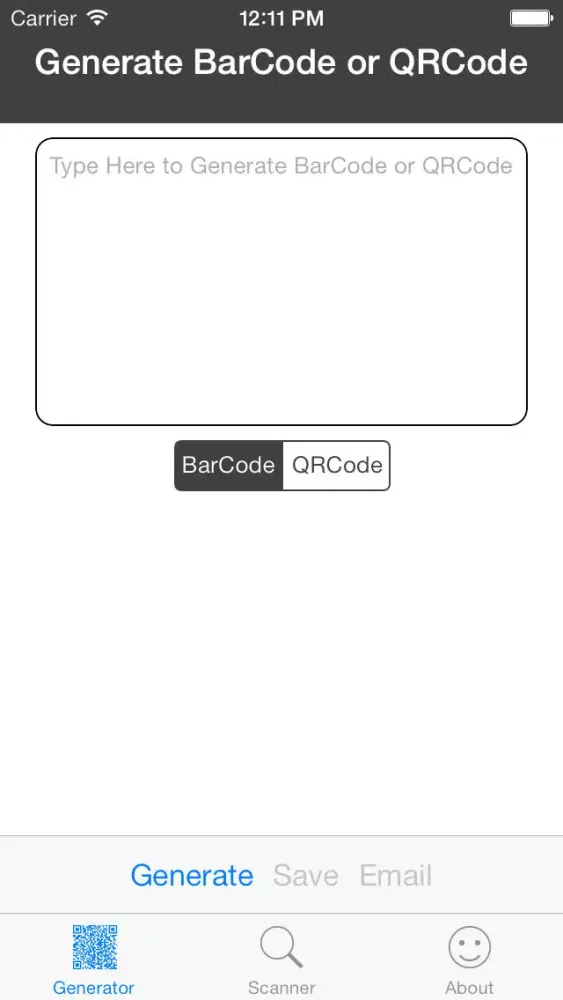 BarQR-Code Screenshots