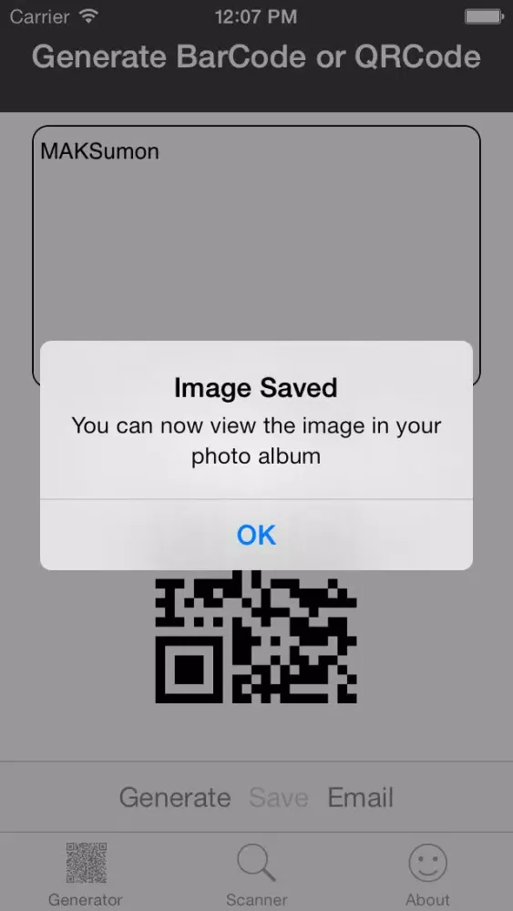 BarQR-Code Screenshots