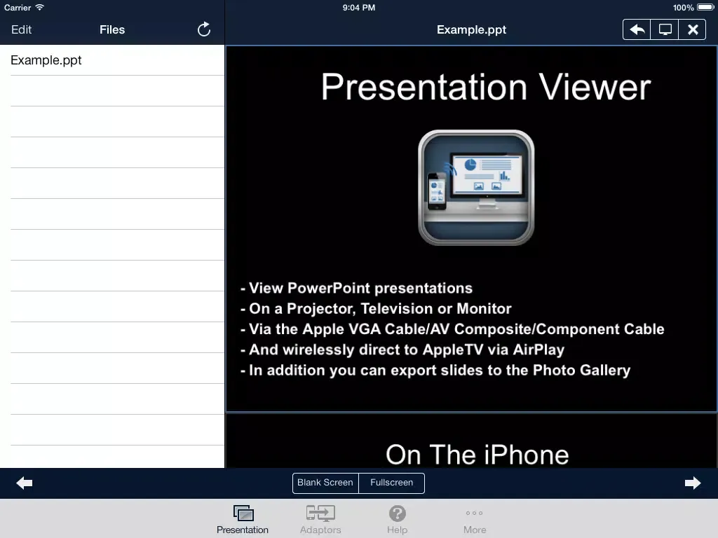 Tangkapan layar Presentation Viewer - Free iPad 