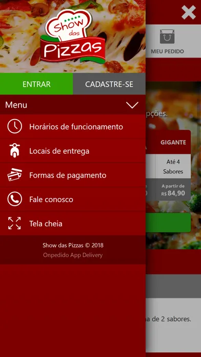 Ảnh chụp màn hình của Show das Pizzas.
