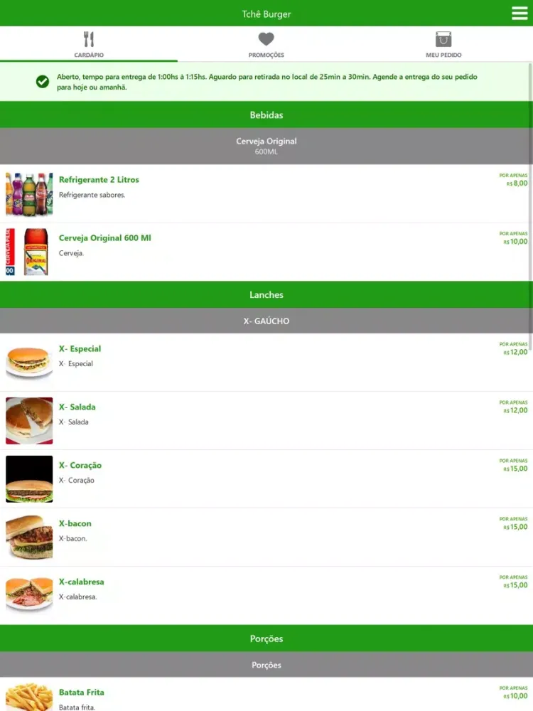 Tchê Burguer iPad  سکرین شاٹس