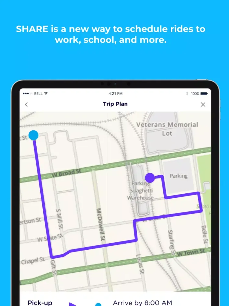SHARE: Scheduled Mobility iPad  Ekran Görüntüleri