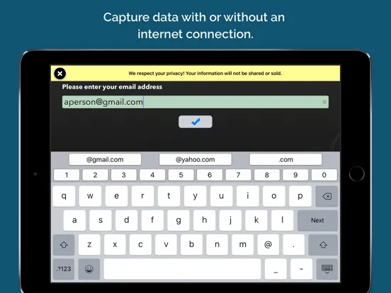 Zrzuty ekranu OnSpot Social Lead Capture iPad 