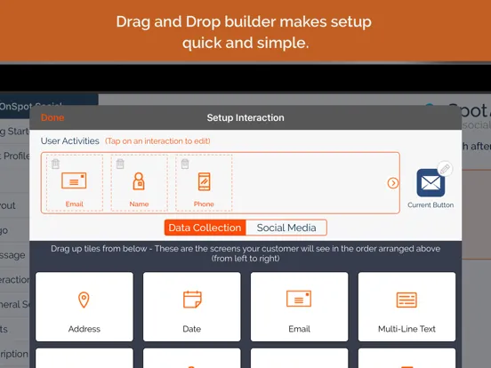 Zrzuty ekranu OnSpot Social Lead Capture iPad 