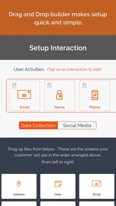 Zrzuty ekranu OnSpot Social Lead Capture