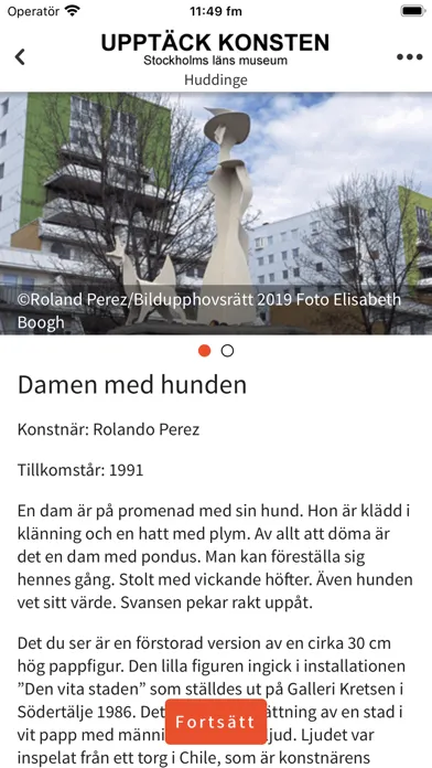 Screenshot di Upptäck Konsten