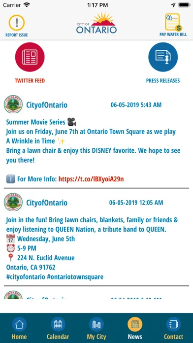 Capturas de tela do myOntario