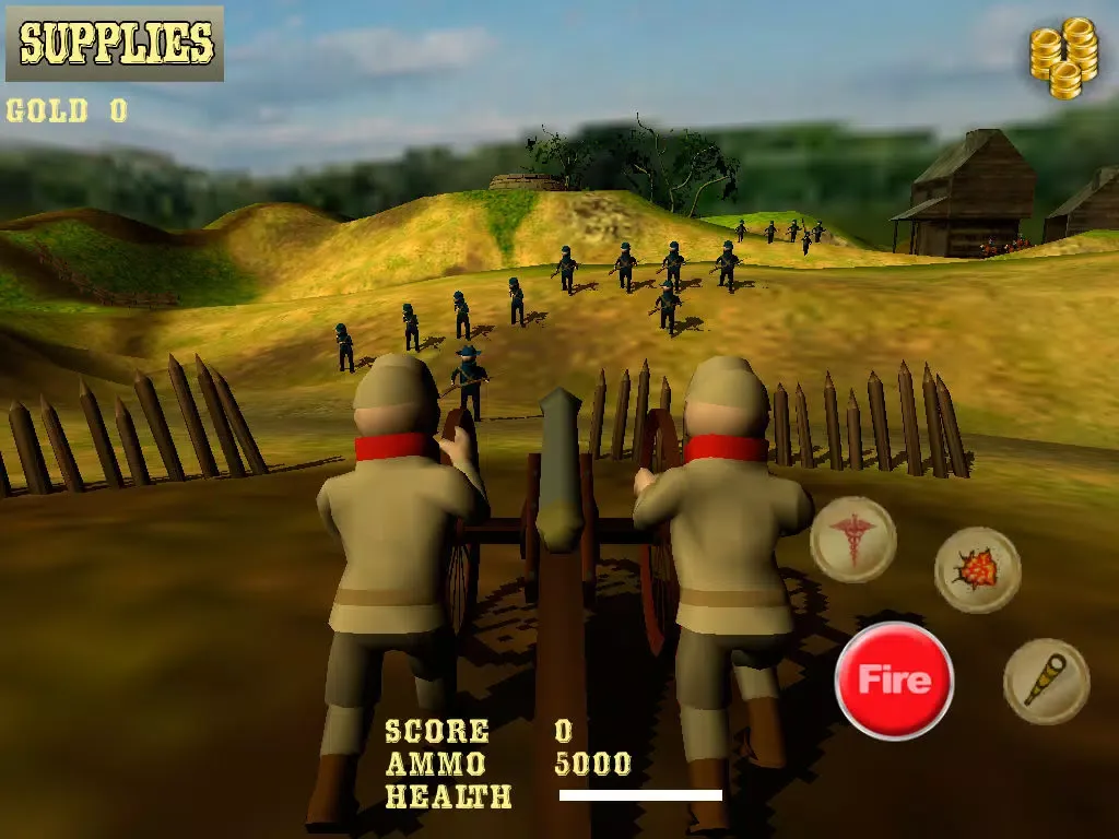 AAA American Civil War Cannon Shooter : Defend the Reds or Blues and Win the War iPad  Screenshots