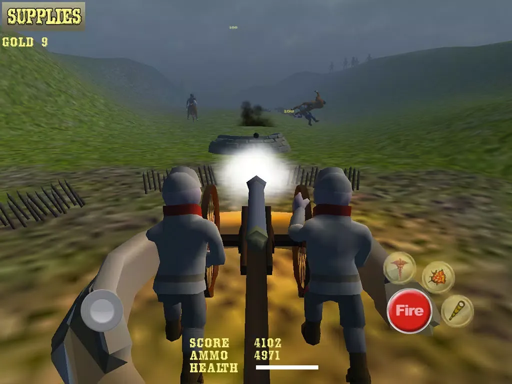 AAA American Civil War Cannon Shooter : Defend the Reds or Blues and Win the War iPad  Screenshots