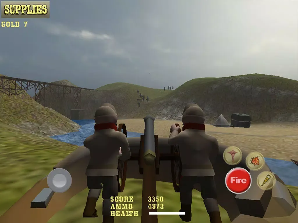 AAA American Civil War Cannon Shooter : Defend the Reds or Blues and Win the War iPad  Screenshots