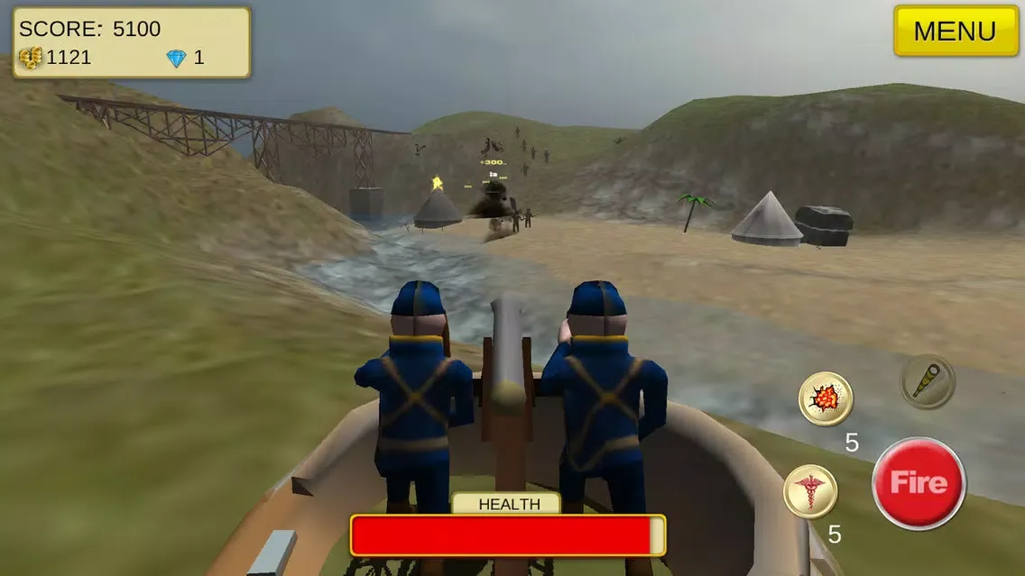 AAA American Civil War Cannon Shooter : Defend the Reds or Blues and Win the War Screenshots