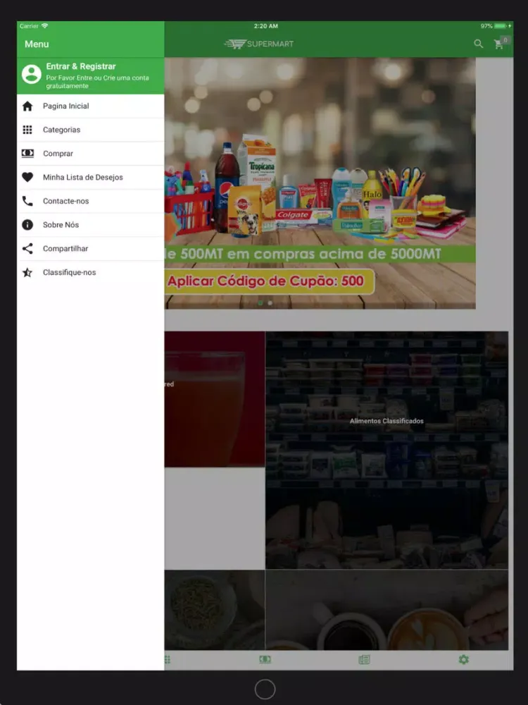 Capturas de pantalla de SuperMart iPad 