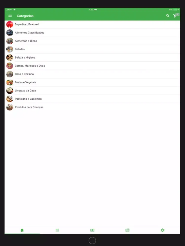Capturas de pantalla de SuperMart iPad 