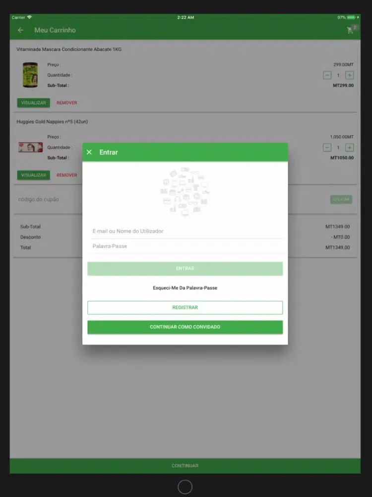 Capturas de pantalla de SuperMart iPad 