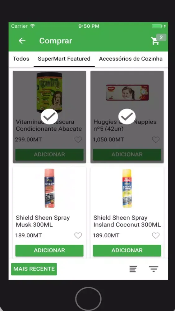 Capturas de pantalla de SuperMart