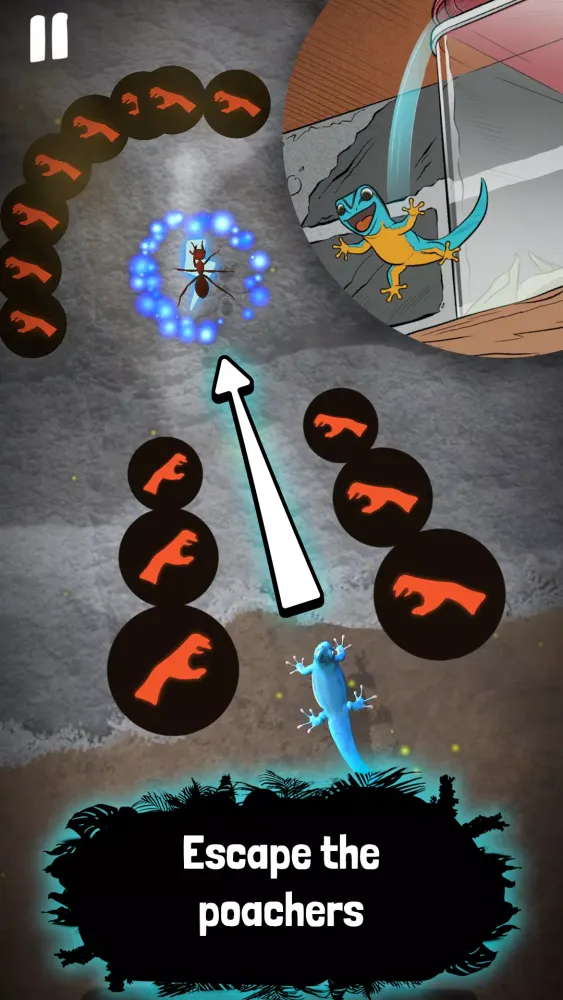 Captures d'écran de Electric Blue: Gecko dash!