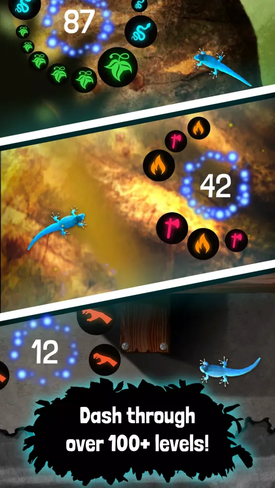 Captures d'écran de Electric Blue: Gecko dash!