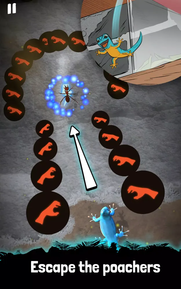 Captures d'écran de Electric Blue: Gecko dash!