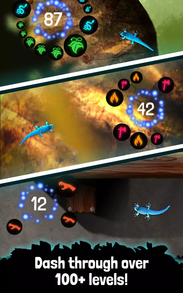 Captures d'écran de Electric Blue: Gecko dash!