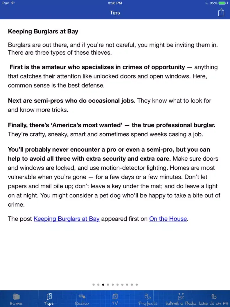 صور On The House – Home Improvement Tips From The Pros iPad 