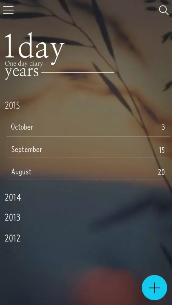 Captures d'écran de 1 day diary - Emotional Diary