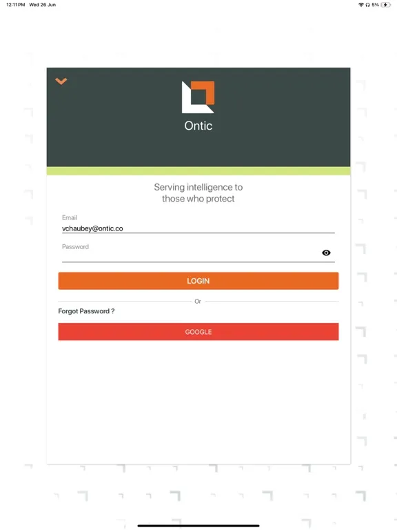 Ontic Technologies iPad Screenshots