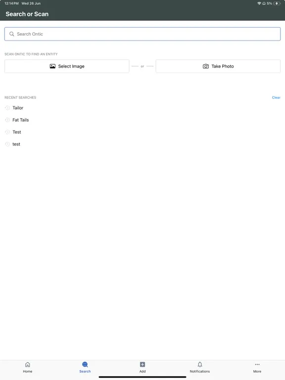 Ontic Technologies iPad Screenshots
