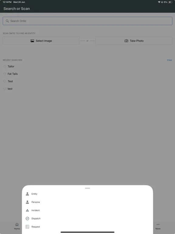 Ontic Technologies iPad Screenshots