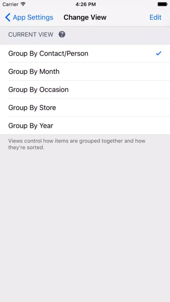 Gifts Gift List應用截圖