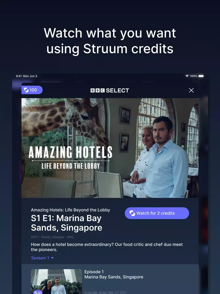 Captures d'écran de Struum: Stream Shows & Movies iPad 
