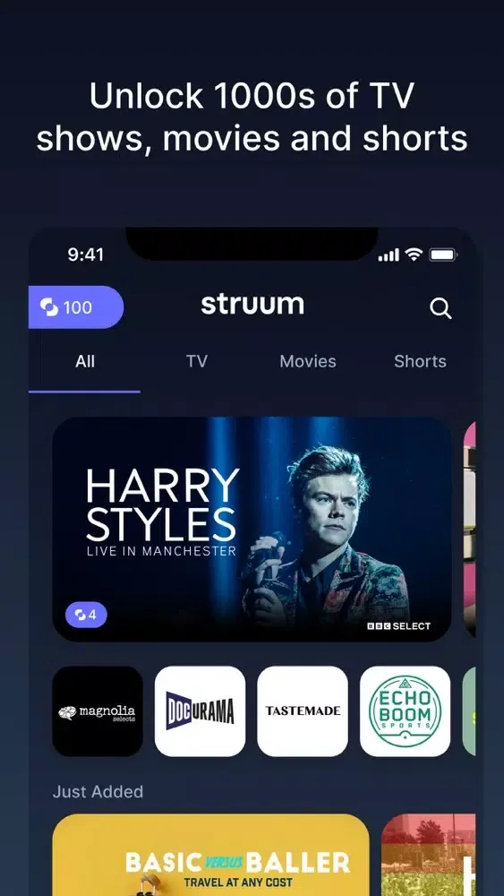 Captures d'écran de Struum: Stream Shows & Movies