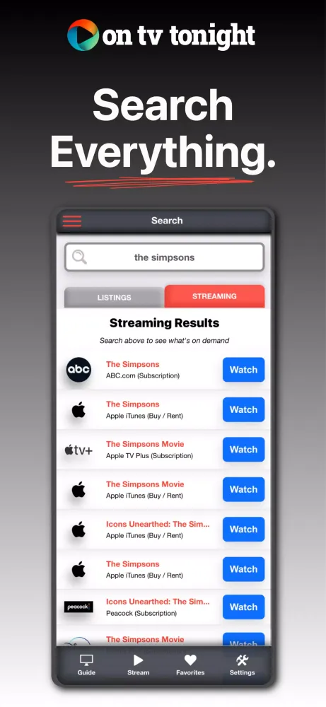 TV & Streaming Guide America 스크린샷