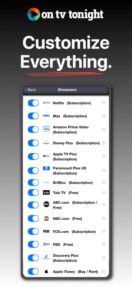 TV & Streaming Guide America 스크린샷
