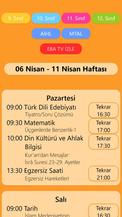 Eba Tv Ders Programı - Canlı 스크린샷