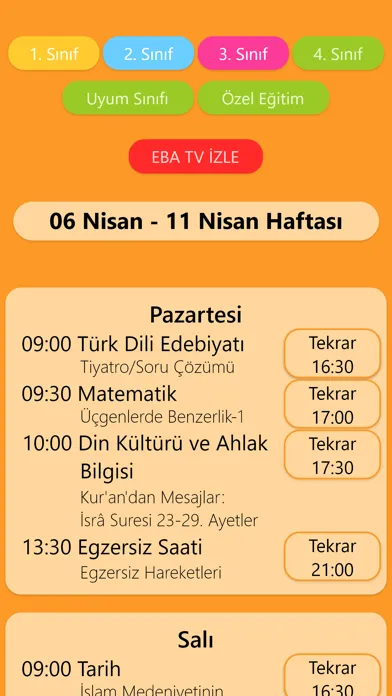 Eba Tv Ders Programı - Canlı 스크린샷