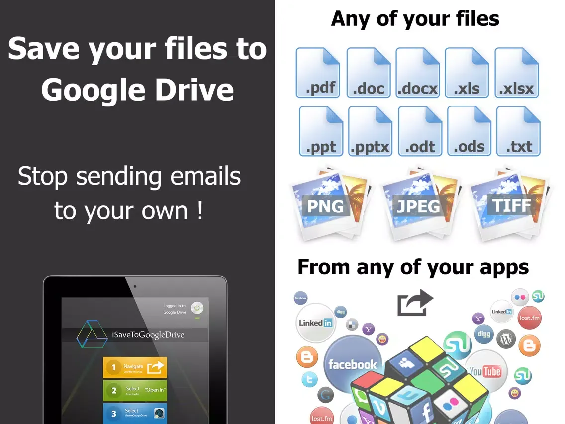 Captures d'écran de iSave for Google Drive iPad 