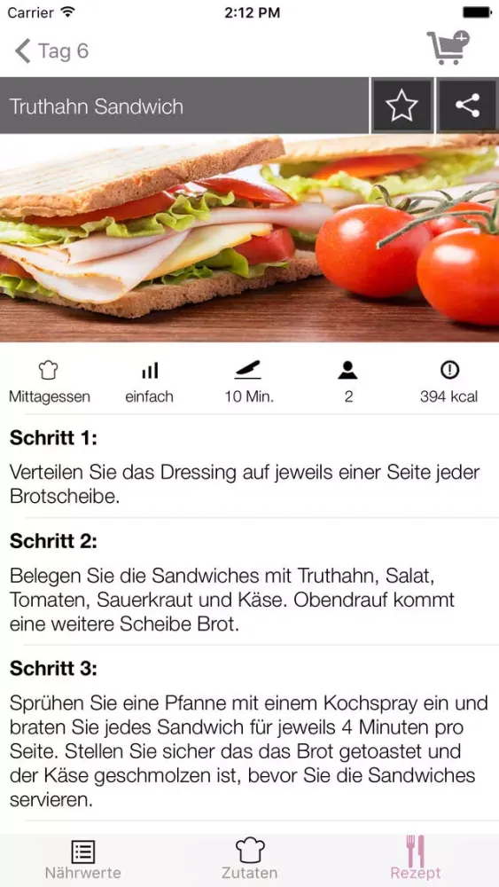 ภาพหน้าจอของ 7 Tage Diät - Rezepte Coach