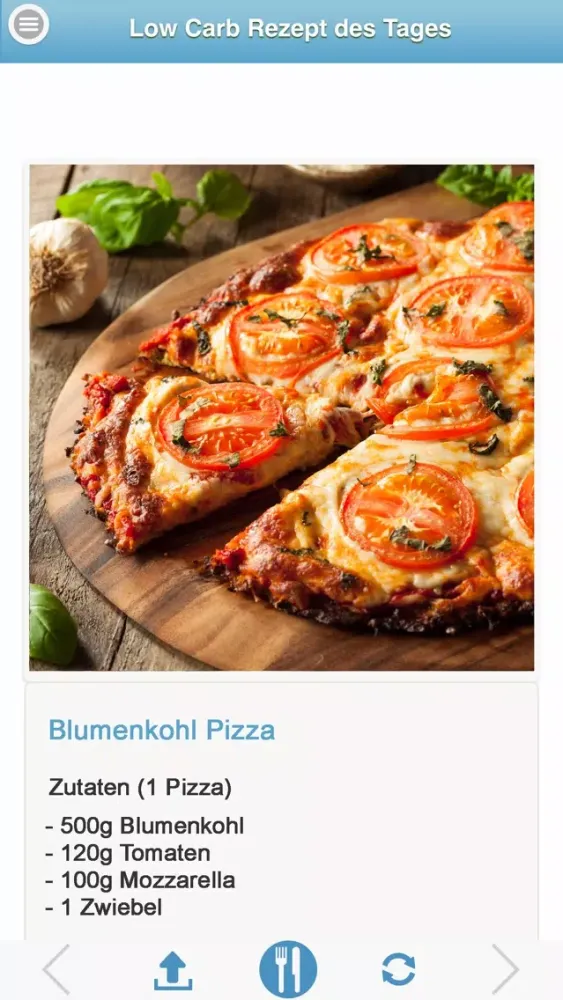 Capturas de tela do Low Carb Rezept des Tages - LowCarb Rezepte