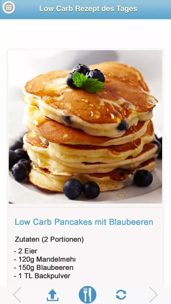 Capturas de tela do Low Carb Rezept des Tages - LowCarb Rezepte