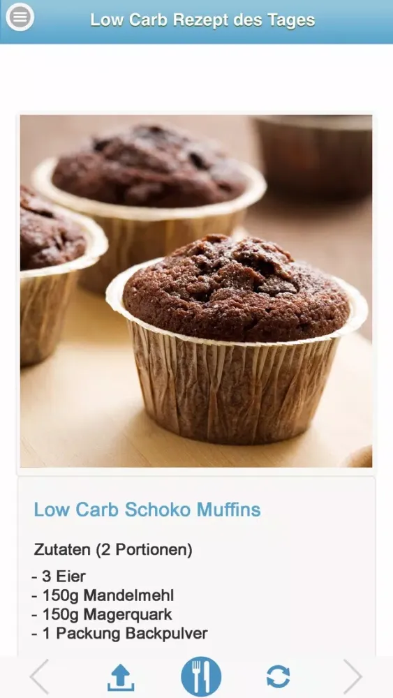 Capturas de tela do Low Carb Rezept des Tages - LowCarb Rezepte