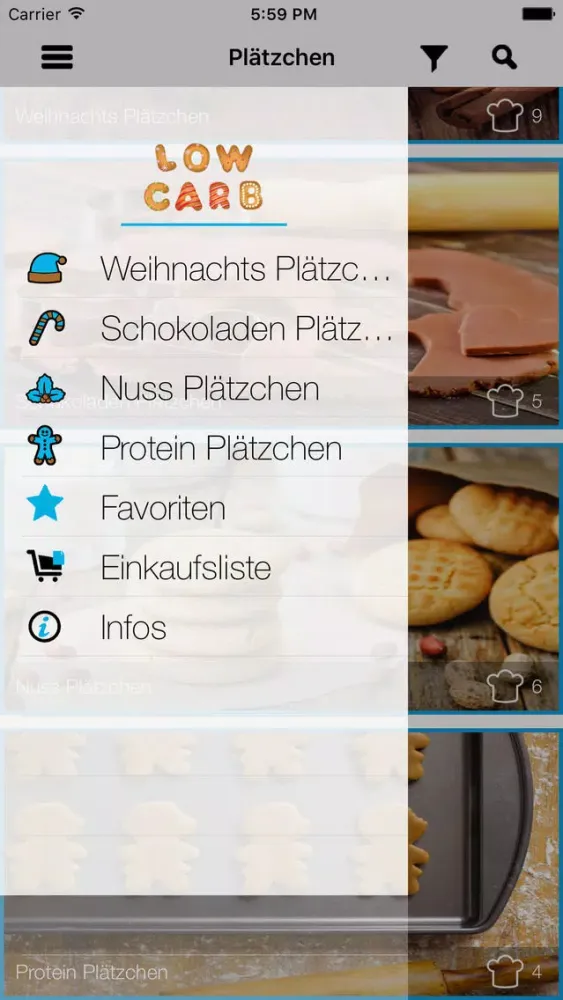Weihnachtsplätzchen Low Carb - die leckersten Backrezepte Screenshots