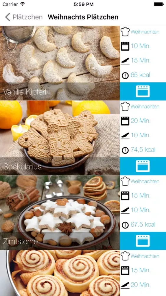 Weihnachtsplätzchen Low Carb - die leckersten Backrezepte Screenshots