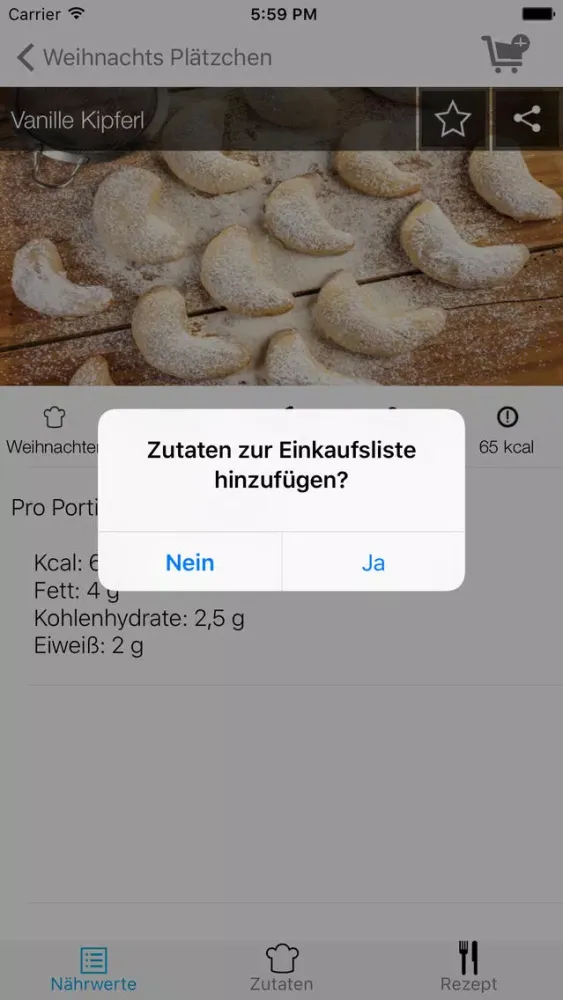 Weihnachtsplätzchen Low Carb - die leckersten Backrezepte Screenshots