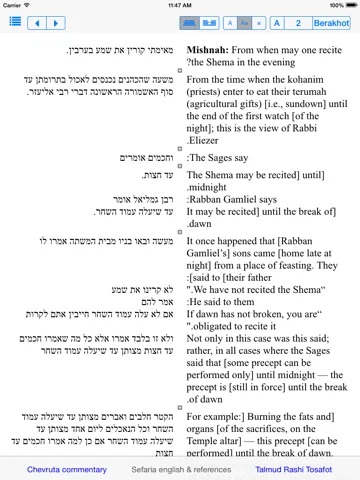 Captures d'écran de Daf Yomi - הדף היומי iPad 