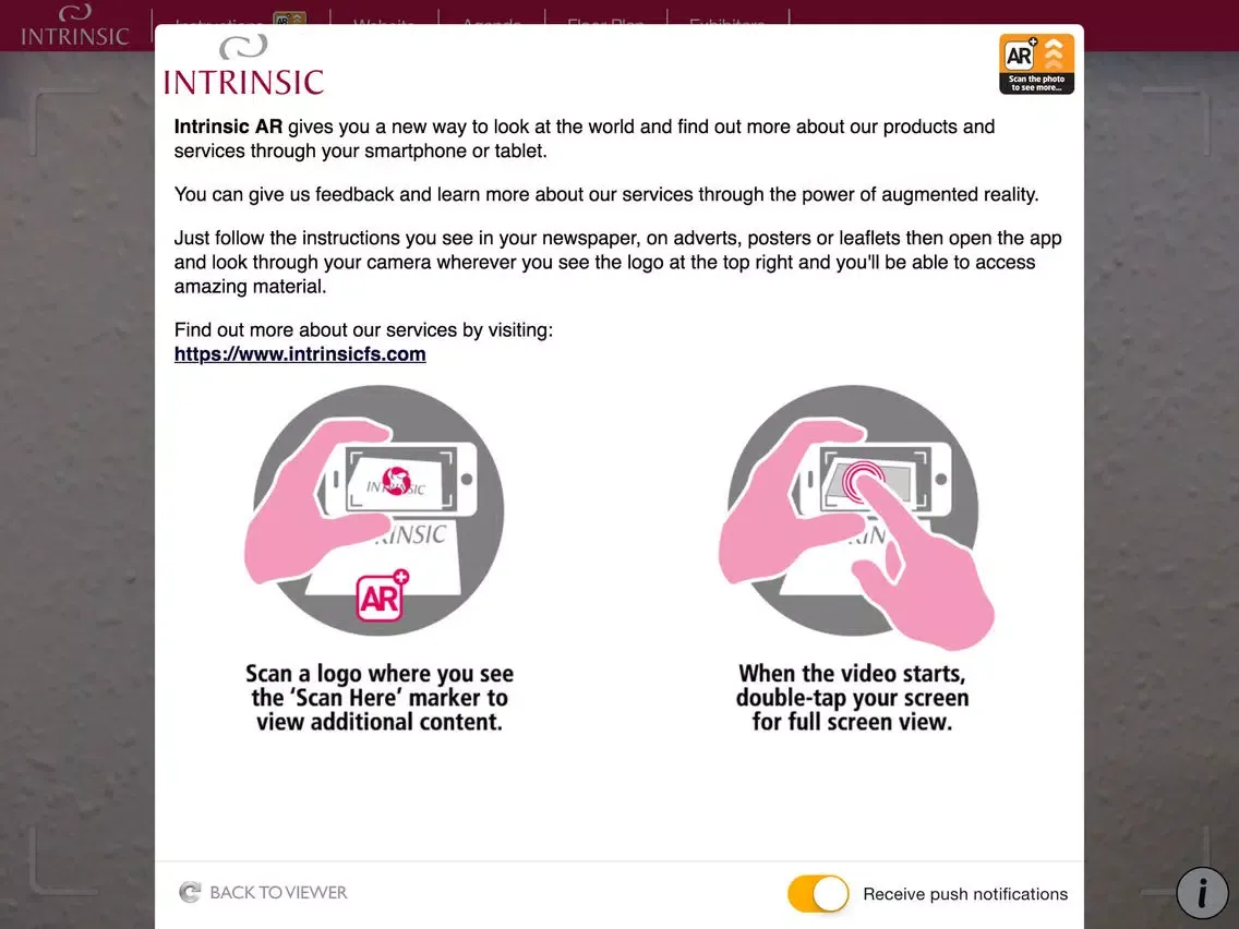 Tangkapan skrin Intrinsic AR iPad 