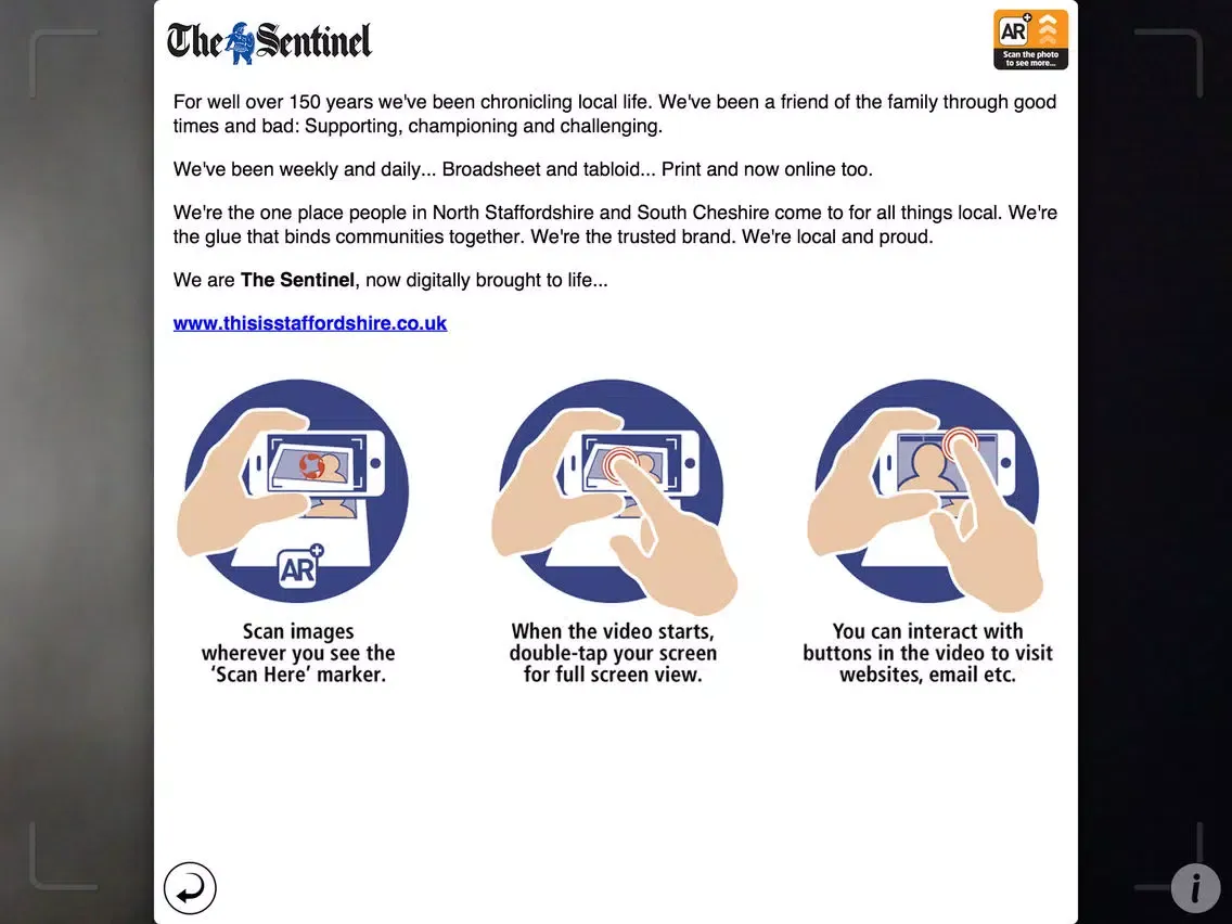 Sentinel AR iPad 应用截图