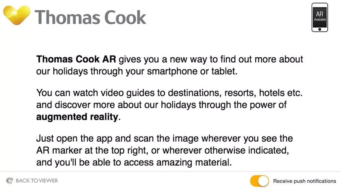 Thomas Cook AR 스크린샷