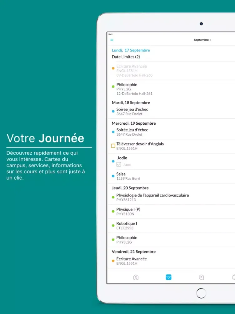Collège de l'Île iPad  Screenshots